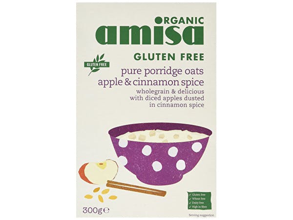 Amisa Pure Porridge Oats - Apple & Cinnamon Spice