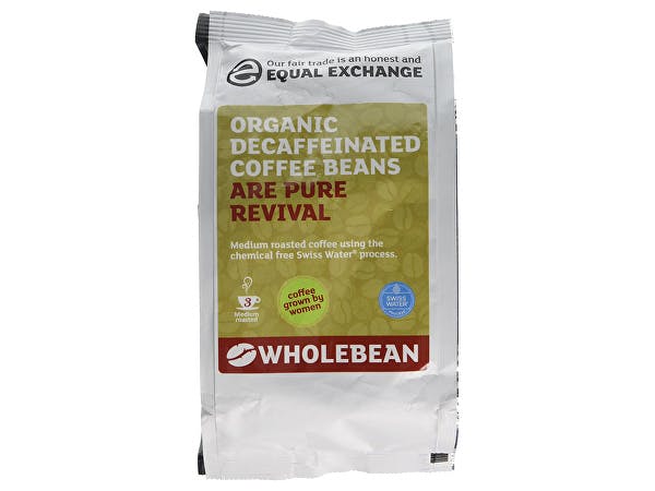 Equal Exchange Decaffeinated Coffee Beans Swiss Water